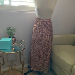 Free people satin maxi skirt